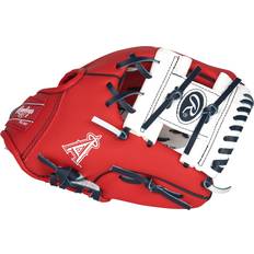 Baseball Rawlings MLB Team Logo Youth Glove Series, Los Angeles Angels of Anaheim RED, 10"