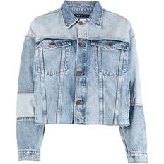 Ksubi Women Outerwear Ksubi Destiny patchwork denim jacket women Cotton Blue