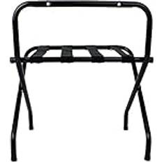 Clothes Racks Bolero Support À Bagages Pliant Noir 500 x 620 x 650 mm Porte-manteau