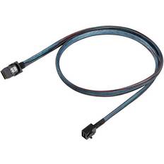 Silverstone 36 Pin Minisas SFF-8643 to Sff 8087 + Sideband Cable 0.6M CPS06