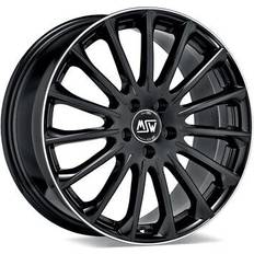 Car Rims MSW Alufelgen 30 8x19 et 43 5x112, 00 gloss black + diamond lip - Gloss black Diamond Lip