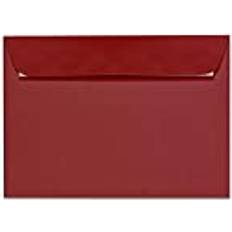 Red Invitation Envelopes Artoz 25 x kuvert DIN C5 röd vinröd – 229 x 162 mm kuvert utan fönster – självhäftande kuvert – Serie 1001