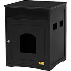 Coziwow Enclosed Litter Box Hidden Cabinet,Cat Washroom Bench,Litter