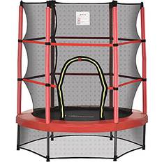 Red Trampolines OutSunny Kids Trampoline 152cm+ Enclosure Net