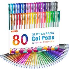 Glittergelpennor Set Med 40 Påfyllningar