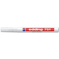 Edding 751 Paint Marker Pen Bullet TIP White Pack of 3