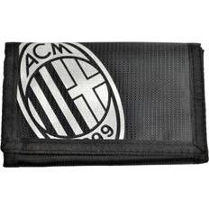 Ac Milan Foil Print Tri Fold Wallet - Black