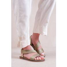 Gold - Women Sandals Where's That From 'Studio' Sandals With Threaded Wide Straps Gold