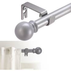 Silver Curtain Rods GXOACKJ Rods for windows
