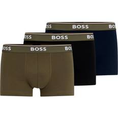 HUGO BOSS Green Underwear HUGO BOSS Boxer Trunk Stretchbomull 3-Pack Green