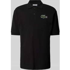 Lacoste Unisex Pikétröjor Lacoste Iconic Lös Passform Pikétröja - Black