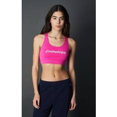 Champion Donna Intimo Champion Athletic Club W-Light Support Script Logo Reggiseno - Rosa Lampone