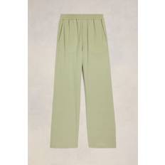 Ami Paris Men Trousers Ami Paris Wide Elasticated Waist Trousers Green for Men