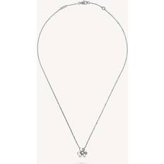 Van Cleef & Arpels Womens White Gold Frivole Mini Floral-pendant White-gold and 0.05ct Round-cut Diamond Necklace