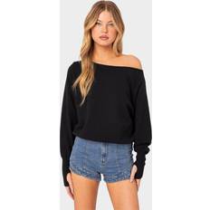 Acrylic Sweaters Edikted Off Shoulder Oversized Sweater