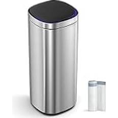 Songmics kitchen rubbish bin Songmics Automatic Rubbish Bin 50L Silver