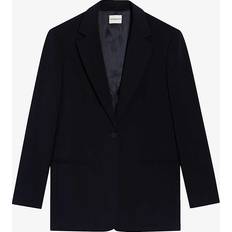 Viscosa Chaquetas Claudie Pierlot Veste Tailleur Oversize - Marine