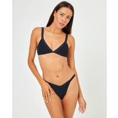 Black Bikinis Ribbed Farrah Bikini Top Black