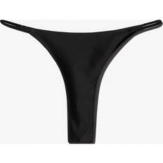 Jersey Bikinis CDLP Black Tanga Bikini Bottoms BLACK