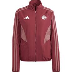 adidas Dame FC Bayern Anthem Træningsjakke Skygge Rød/Stille Crimson