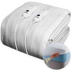 Dreamcatcher Heated 3 Heat Control Blankets White