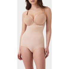 M - Women Girdles Spanx Everyday Seamless Shaping High-Waist Brief Soft Nude