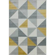 Carpets & Rugs Ebern Designs Sanjuan Cubic Yellow/Grey