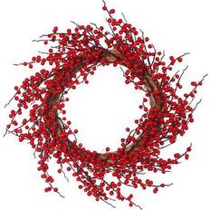 Vickerman 378830 26" Wild Berry Wreath P152726 Berry Wreath Artificial Plant