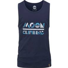 Men - Organic Tank Tops Moon Climbing Stencil Vest Tank top XL, blue