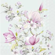 Blue Paper Napkins Ihr Romantic Magnolia Light Blue Paper Napkins 25 cm 20 Pack