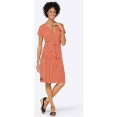 Orange - Robe courte Robes Witt International Wrap Look Jersey Dress Orange