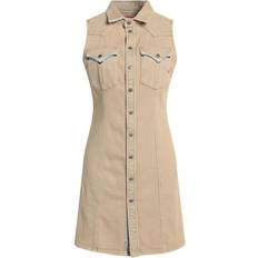 Diesel Women Dresses Diesel Woman Mini Camel Cotton, Elastane