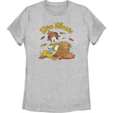 Fifth Sun Women Mickey & Friends Give Thanks Scarecrow Mickey Graphic Tee Athletic Heather