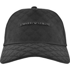 Armani Tilbehør Armani Herre Sort Logo Mønster Kasket - Sort