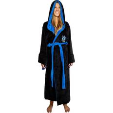 One Size Sleepwear Harry Potter Ravenclaw Hooded Bathrobe for Adults One Fits Most Black