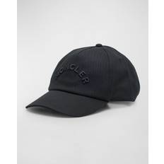 Moncler Man Caps Moncler Embroidered Logo Cap - Black