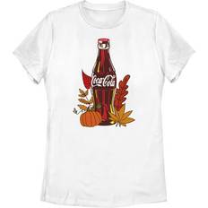 Fifth Sun Women's Mad Engine White Coca-Cola Autumn Graphic T-Shirt