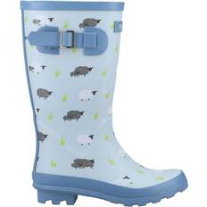 Blue Wellingtons Cotswold 2 UK, Blue Womens/Ladies Farmyard Sheep Wellington Boots