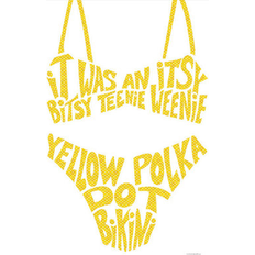 Trinx Yellow Polka Dot Bikini Kamdon Kreations Framed Art