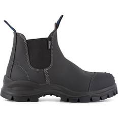 Blundstone 910 Blk Leather Steel Toe Chelsea Boots Black