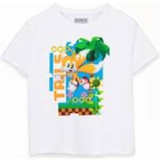 Sonic the Hedgehog Tails Short-Sleeved T-Shirt White 9-10 Years