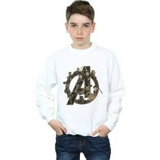 Marvel Sweatshirts Barnkläder Marvel Avengers Infinity War Logo Sweatshirt White 7-8 Years