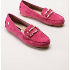 Parma Flat Rosa loafers med guldfärgat spänne