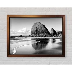 Highland Dunes Magnificent Ocean Rocks B Framed Art