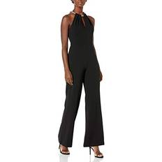 Calvin Klein Jumpsuits & Overalls Calvin Klein Women's Halter Neck Jumpsuit with Beaded Neckline Detail, Black