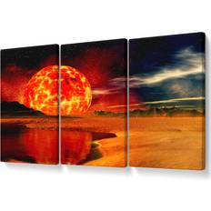 Gracie Oaks The Sun on - 3 Piece Set Framed Art