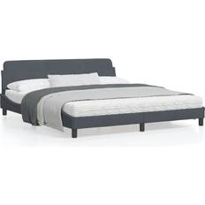 180cm Estructuras de cama Homie Estructura Cama 180 x 200 cm - Gris