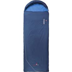 Grüezi Bag Biopod Wolle Goas Cotton Comfort Synthetic sleeping size bis 191 cm Körpergröße 225 x 80 cm, blue