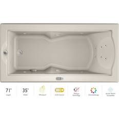 Whirlpool Bathtubs Jacuzzi FUZ7236 WLR 5CW 72" Fuzion Drop In Luxury Bathtub