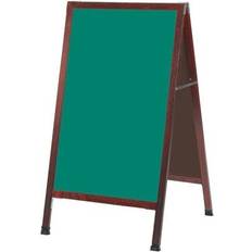 Red Bulletin Boards AARCO A-Frame Sidewalk Free Standing Chalkboard Porcelain/Wood